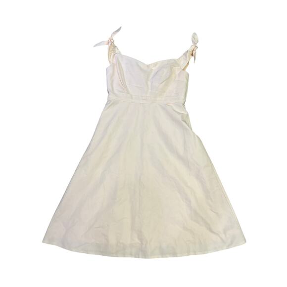 J.Crew Silk Blend Pink Tie Strap Dress Size 6 NEW Petal Pink A-Line Sweetheart - Picture 2 of 16